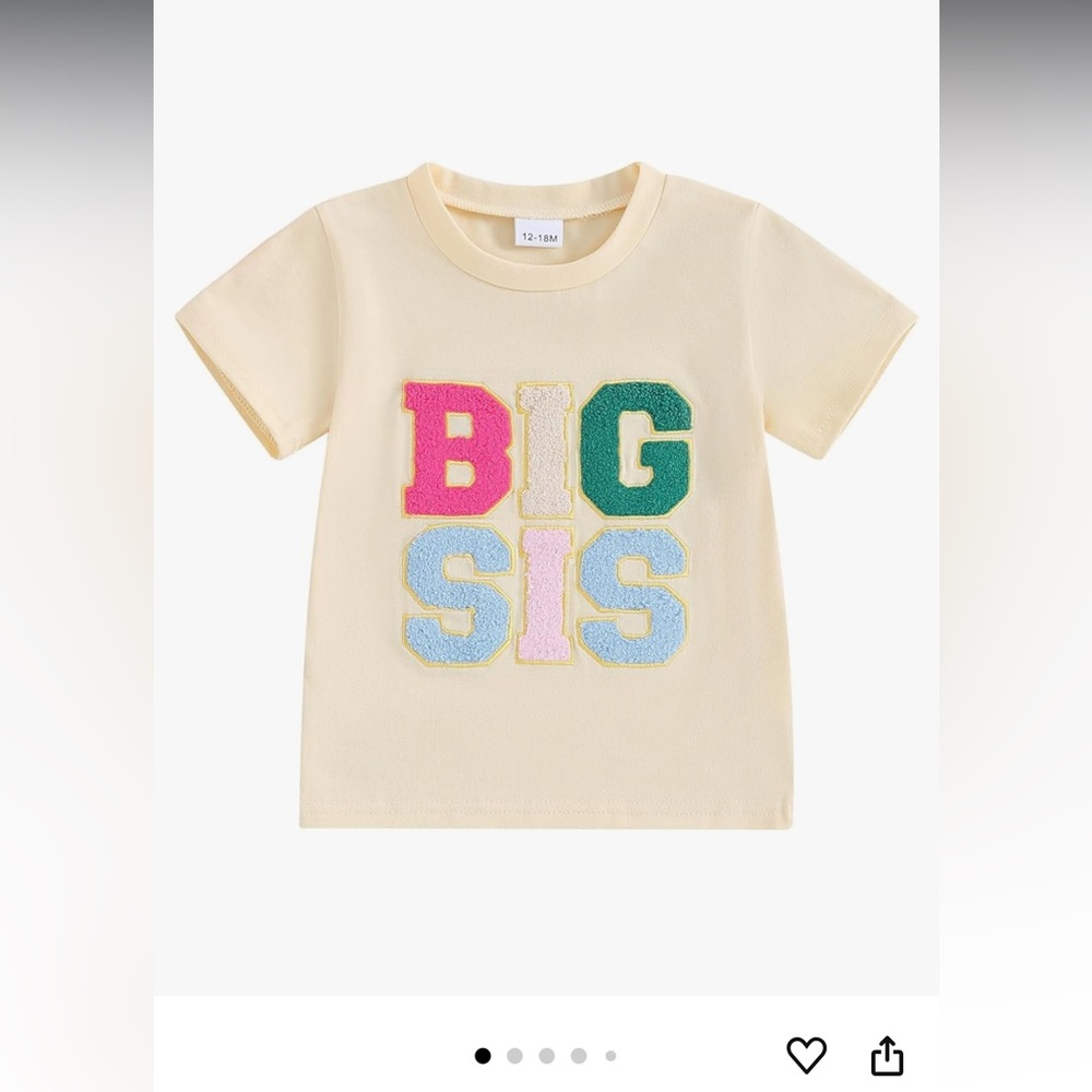 Big Sis shirt for Toddler